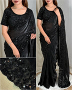 Bollywood Nafiza Fandy Satin Saree