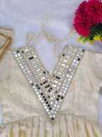 KEDIYA Style Real Mirror Work Kurti Plazzo Set