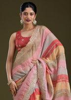 Goldy Silk With Beautiful Print Saree