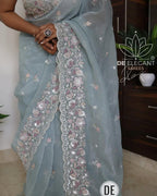 Soft Crunshy Silk Fabric Saree