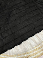 Fox Georgette Wedding Saree With Beautiful Khatli