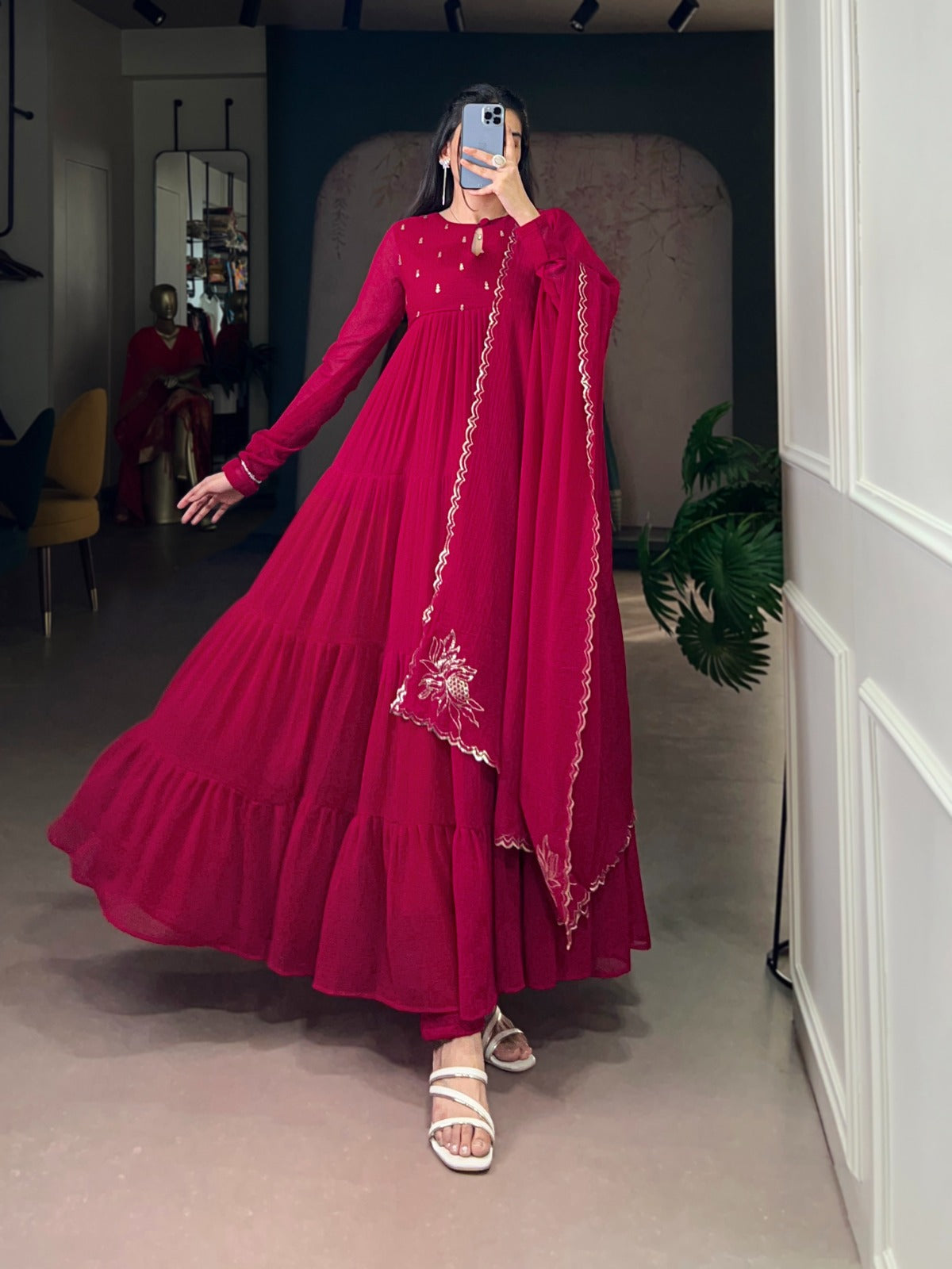 Sirra Anarkali Fabric Dress