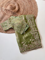 Pure soft Fandy Satin Silk Saree