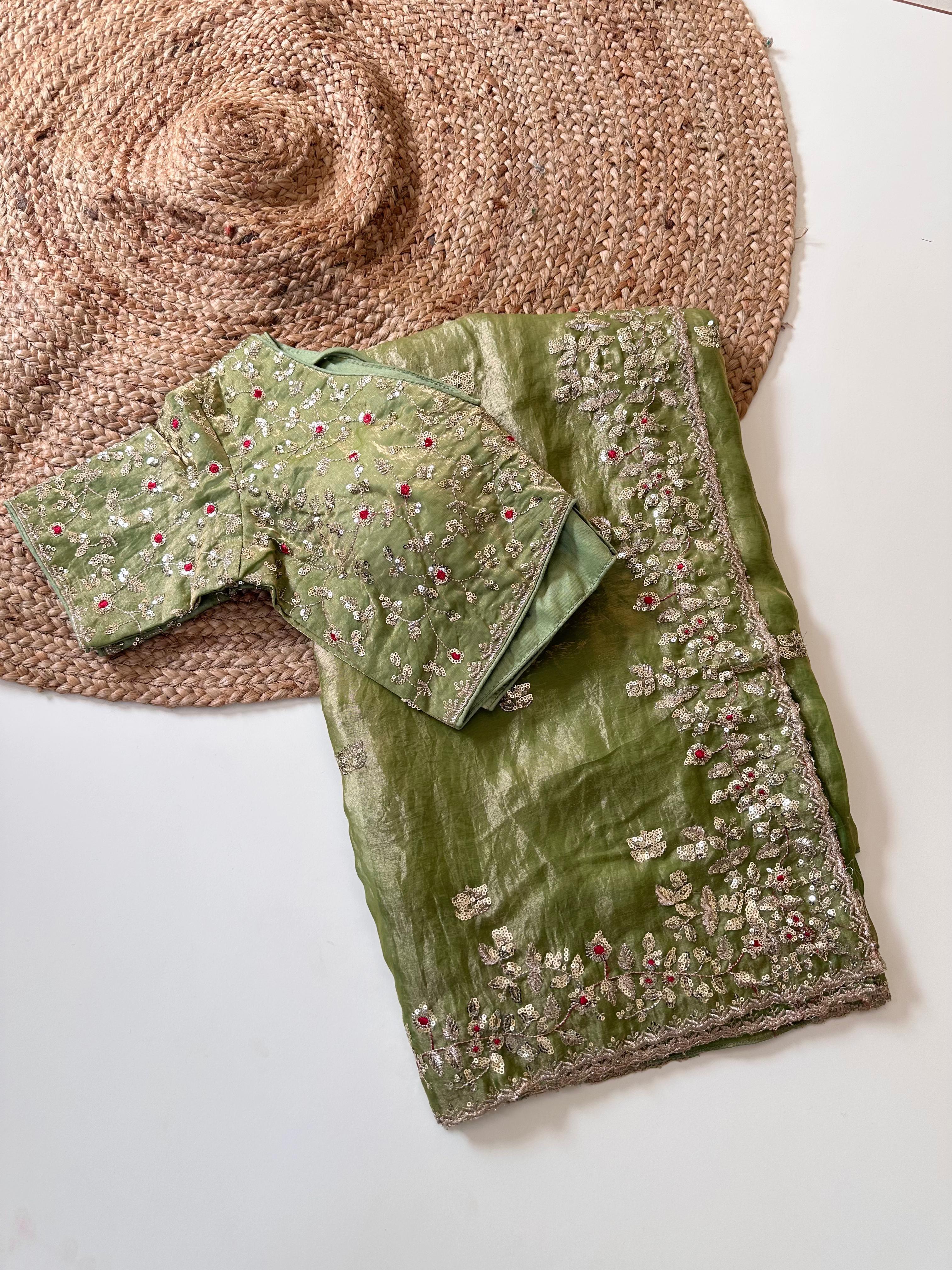Pure soft Fandy Satin Silk Saree