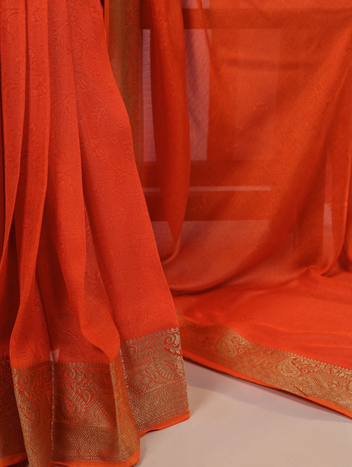 Marsh Mello saree is designed