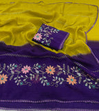 Crunchy pedding Embroidery & sequence Saree