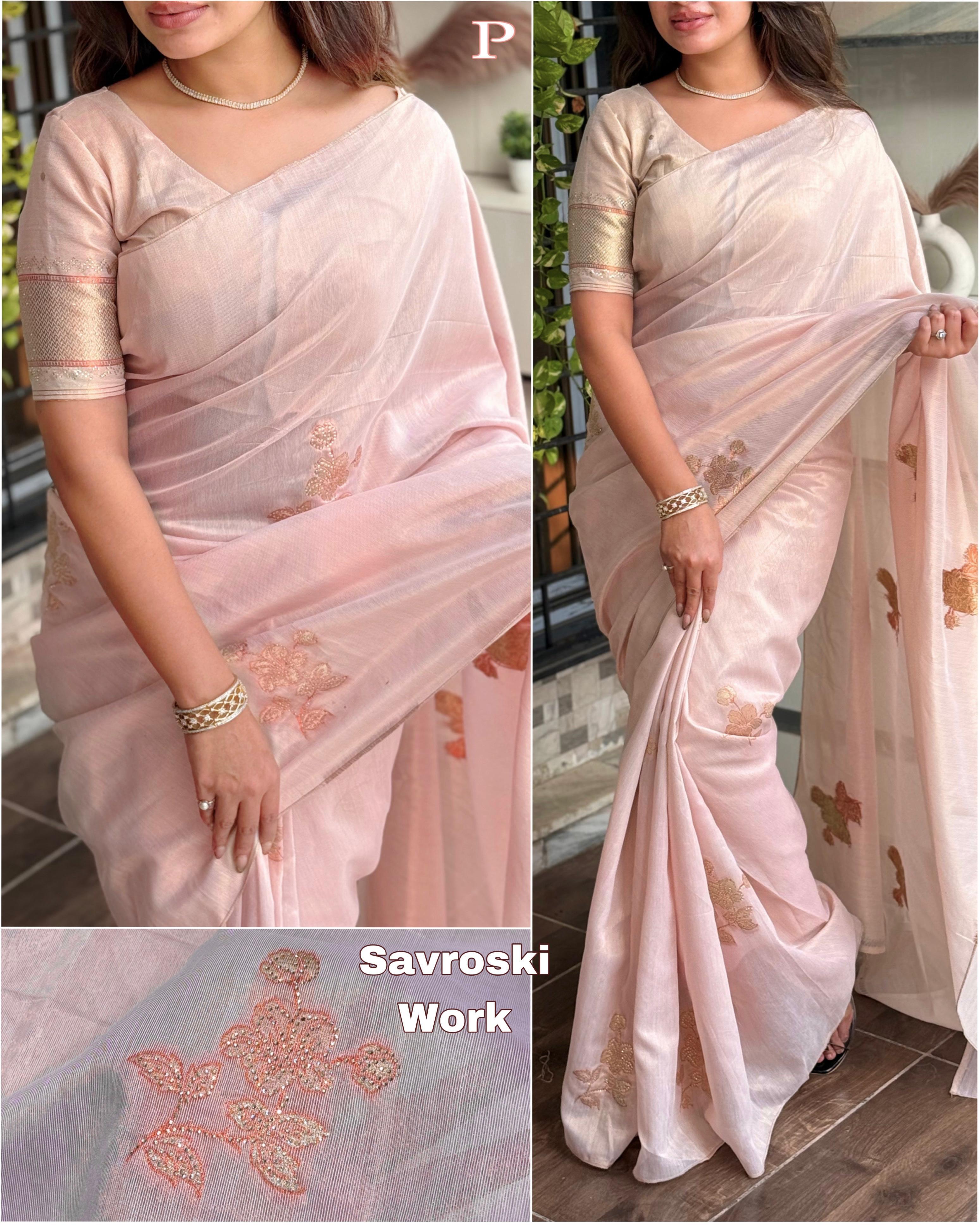 TASPA ORGANZA SILK SAREE