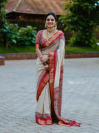 Tranding Rust Orange Colour Saree