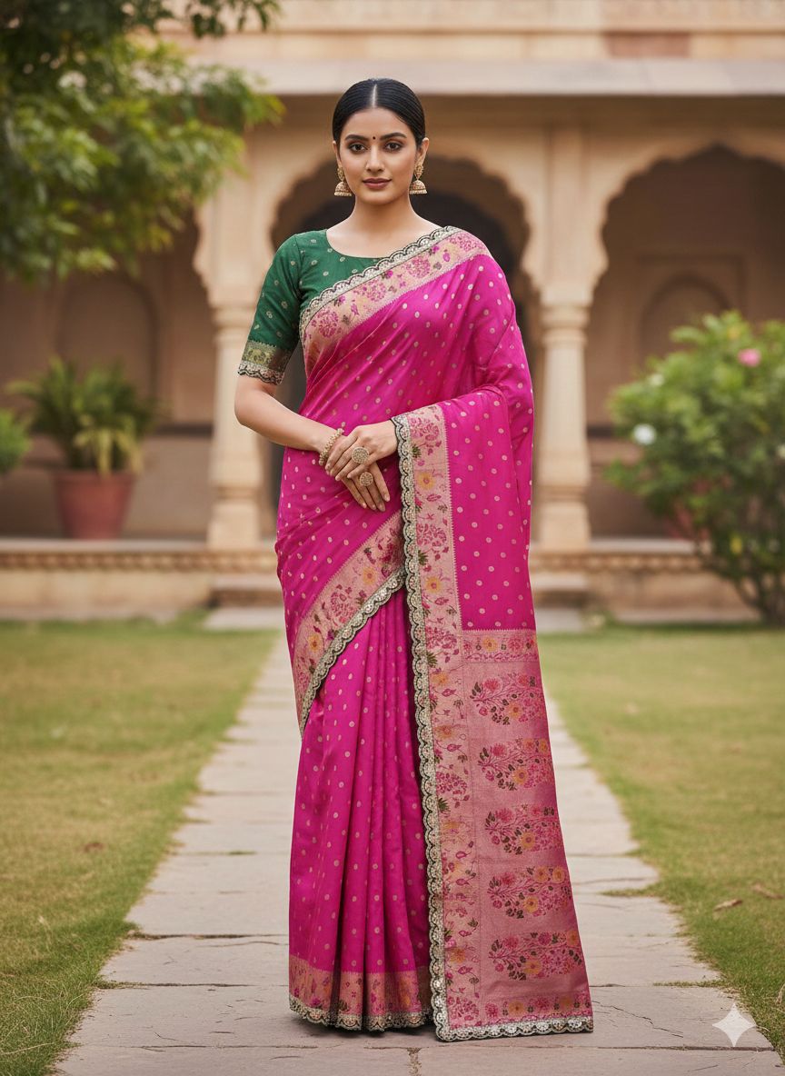 Dola Silk Embroidery Border