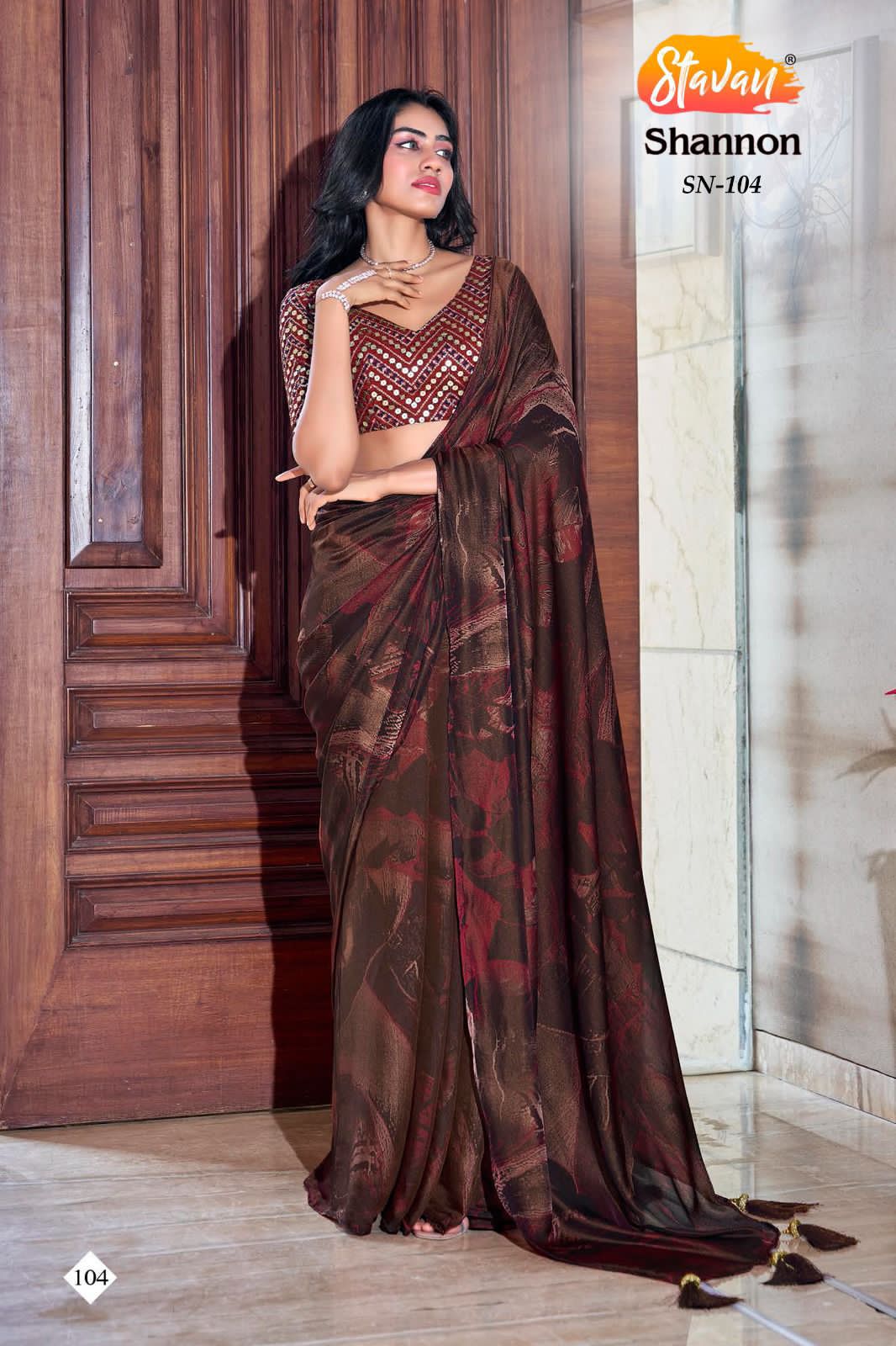 3D VELVETTE SILK SAREE