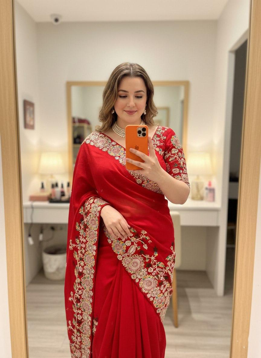 Soft Rangoli Silk Premium Saree