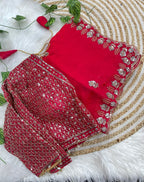 Very Soft nd elegant Rich look fendy sartin Saree