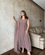 Heavy Faux Georgette Gown