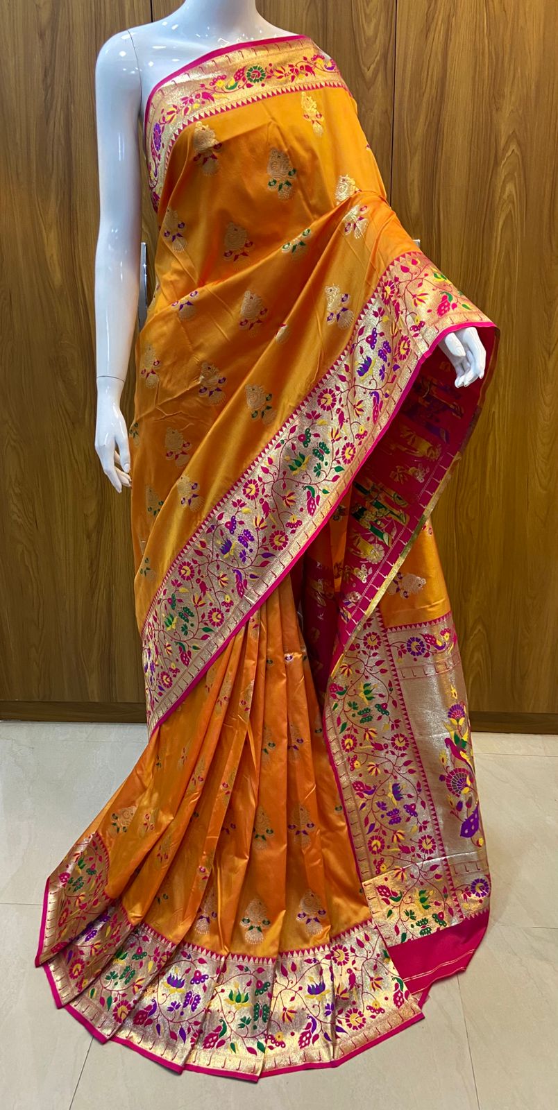 Pure Silk Soft Saree With Orginal Jari Weaving Work