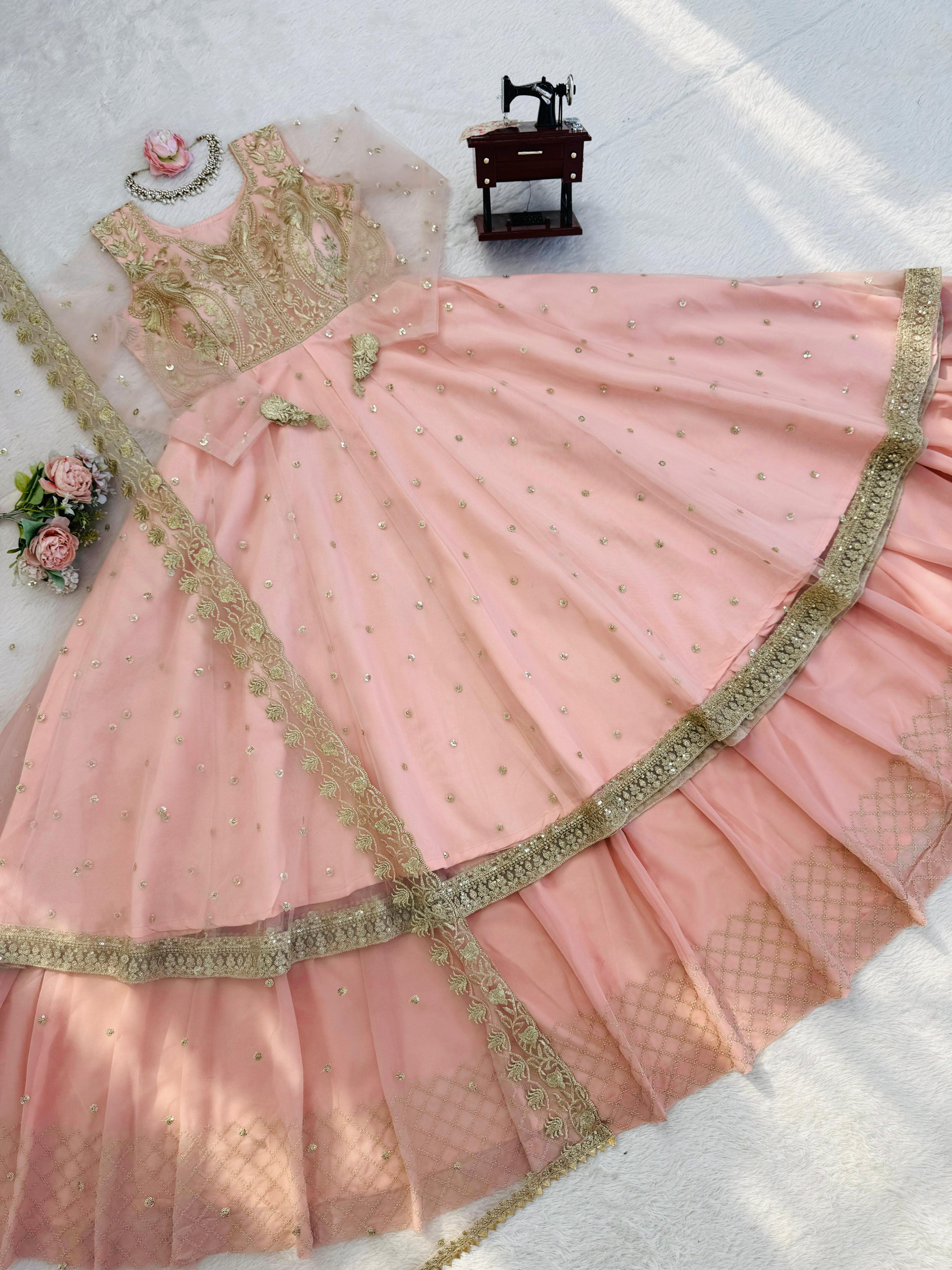 Fox Georgette Wedding Gown