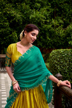 POLY COTTON ZARI WEAVING LAHENGA