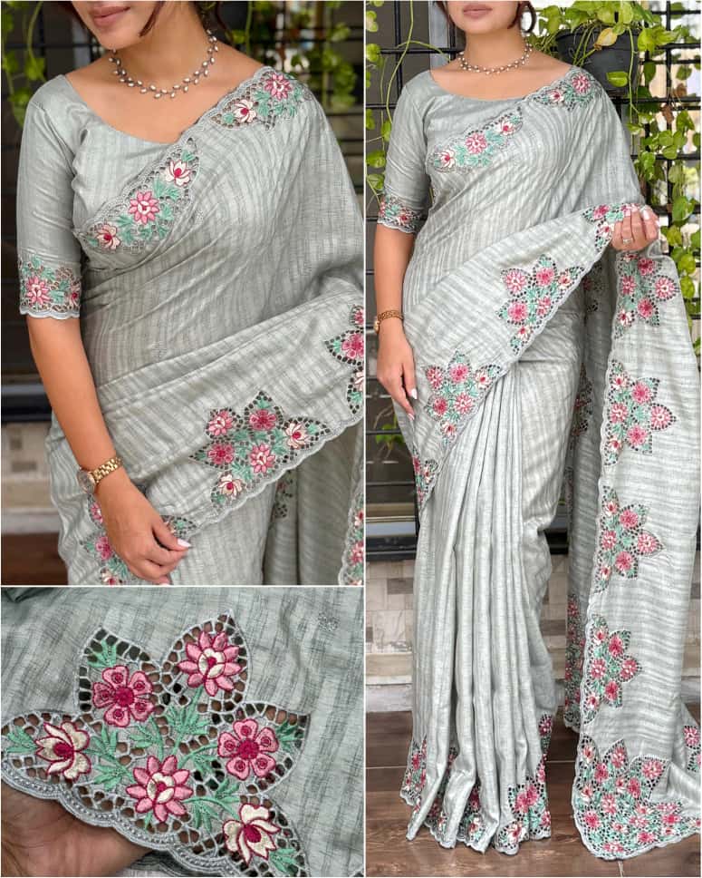 Ishwari Cotton Tusser Saree