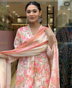 Anarkali Kurti With beautiful Floral print