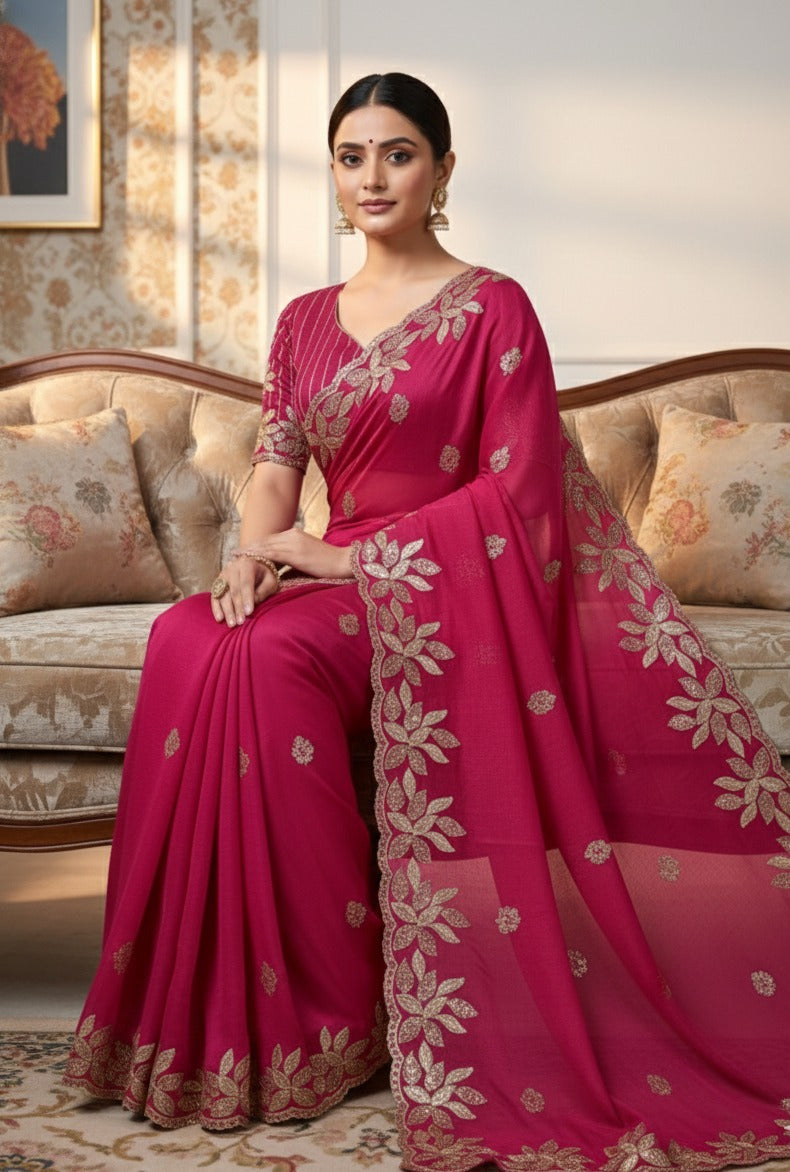Soft JimmiChoo Silk Saree