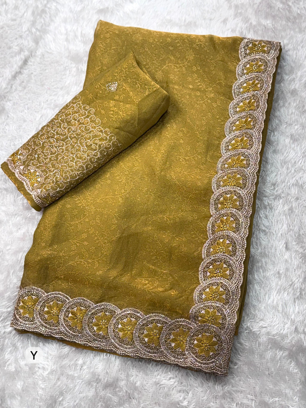 Star Fish Fendy Jacquard Saree
