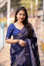 PRINED SAREE BEAUTIFUL COLOR