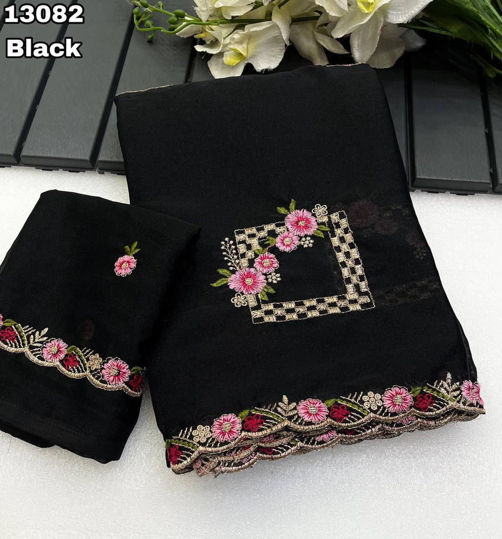 Amroz Star Georgette Saree