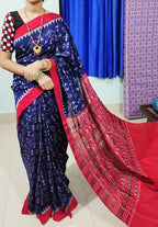 Plain Digital Print Saree