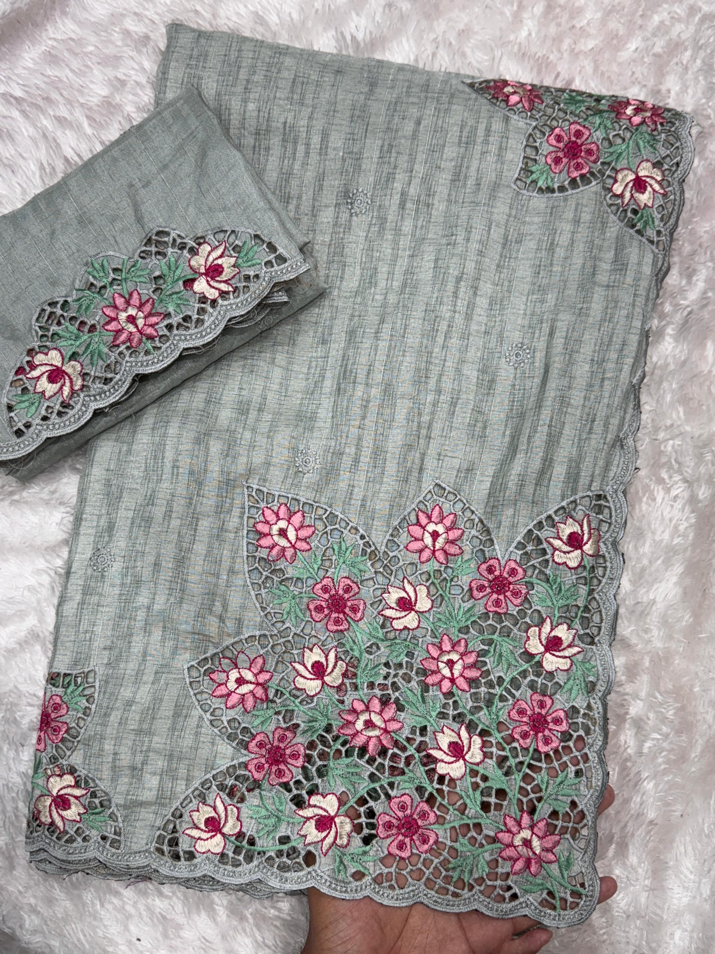 TUSSER COTTON SILK SAREE