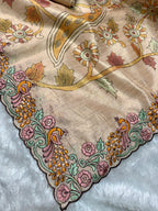 Kalamkari theme Digital print in saree