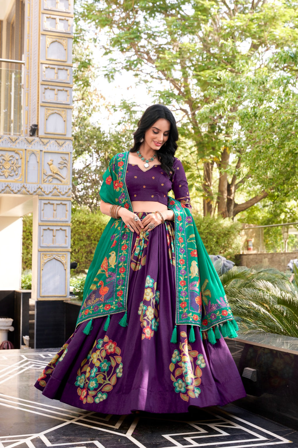 Tasar Silk Lehenga Choli