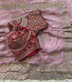 Sabyasachi Inspired Premium Moss Chiffon Saree
