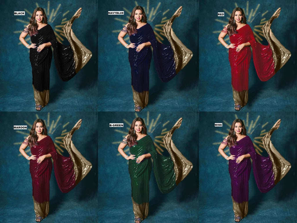 SEQUINS DESIGN SAREE