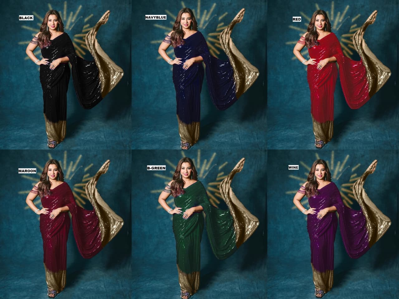 SEQUINS DESIGN SAREE