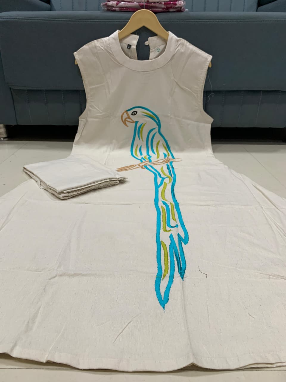 KHADHI COTTON KURTI WITH PLAZO