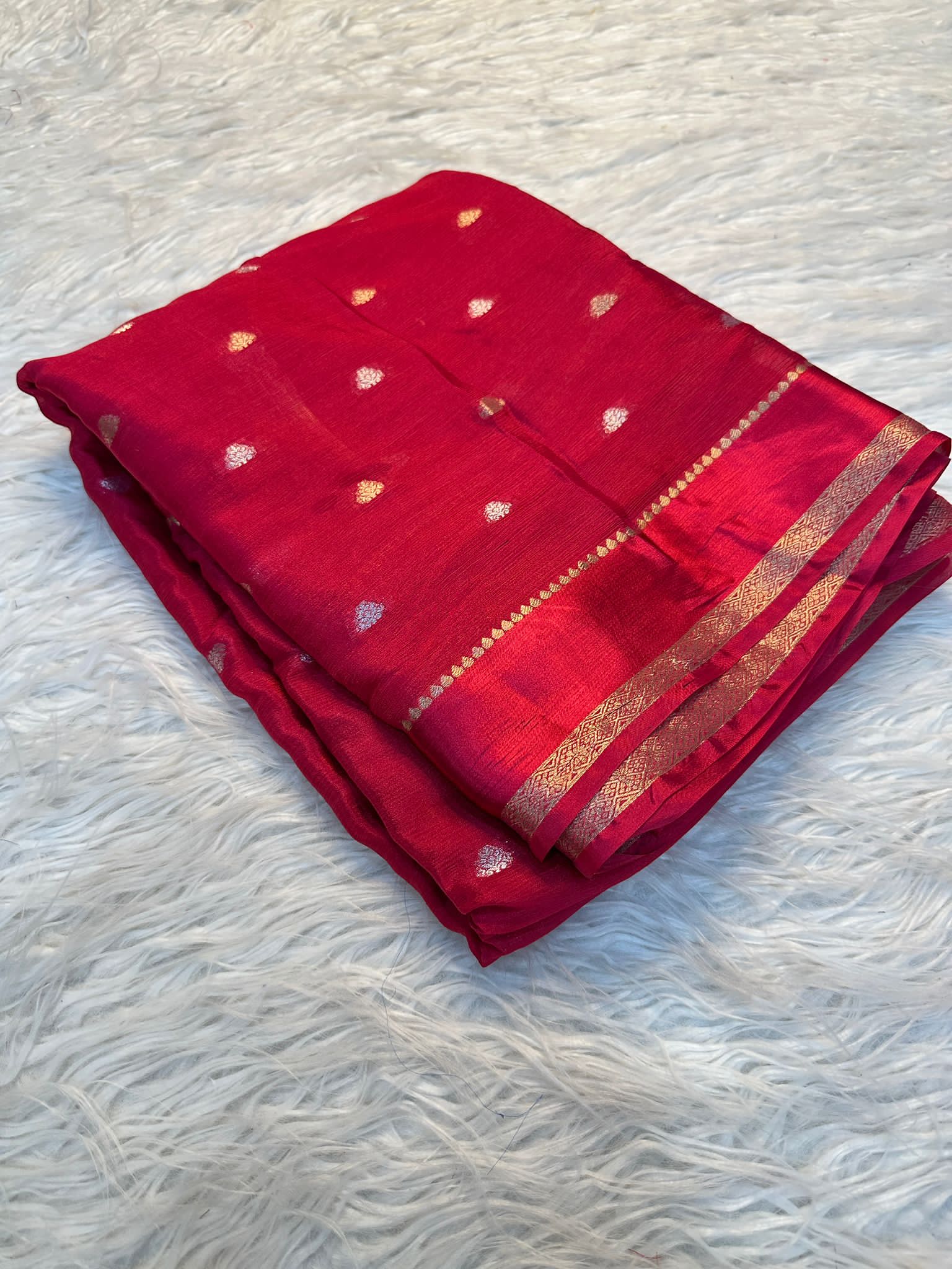 PURE VISCOSE GOLD SAREE