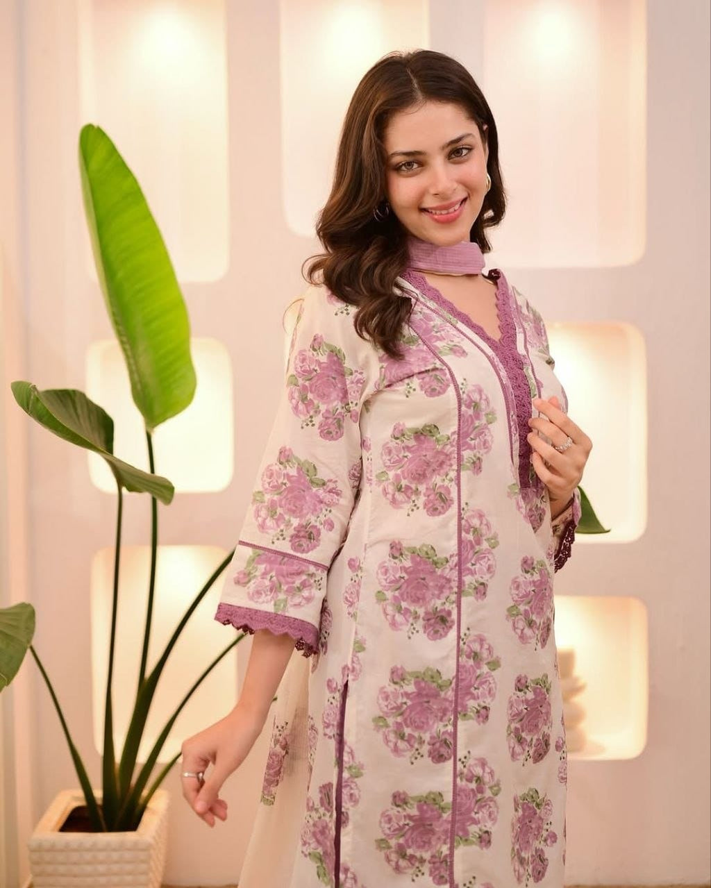 Morgan Sequence Silk Digital Print Kurti