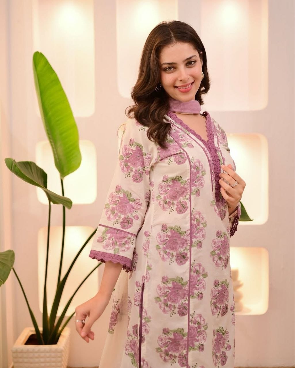 Morgan Sequence Silk Digital Print Kurti