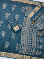 Motif Styled Printed Cotton Saree
