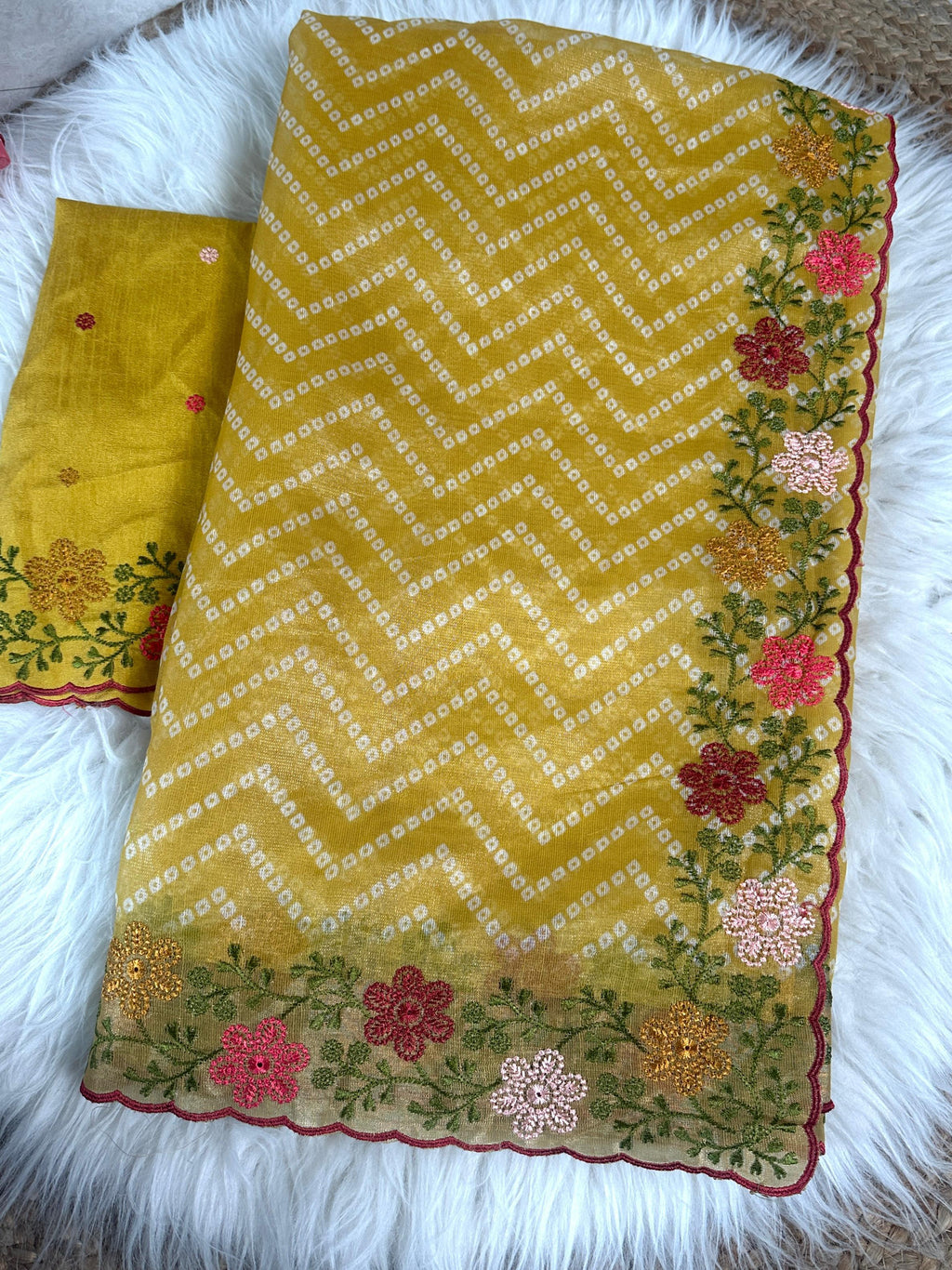 Cotton Satin Special With Our Embroidered Saree