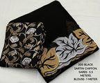 New Fancy Sartin Chiffon Emboridary Saree
