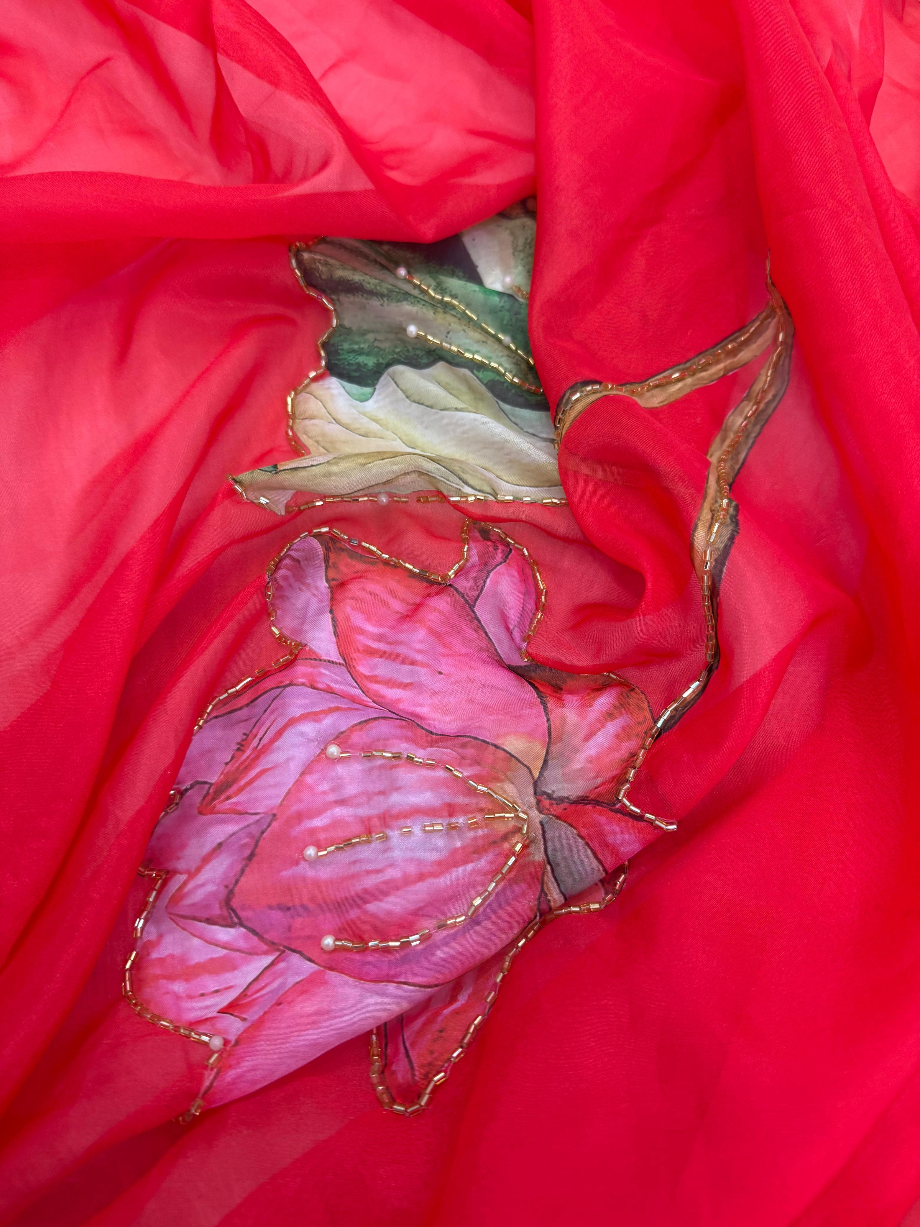 Pure Soft Tebby Silk Saree