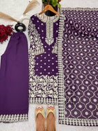 Party Wear Look Top-Plazzo