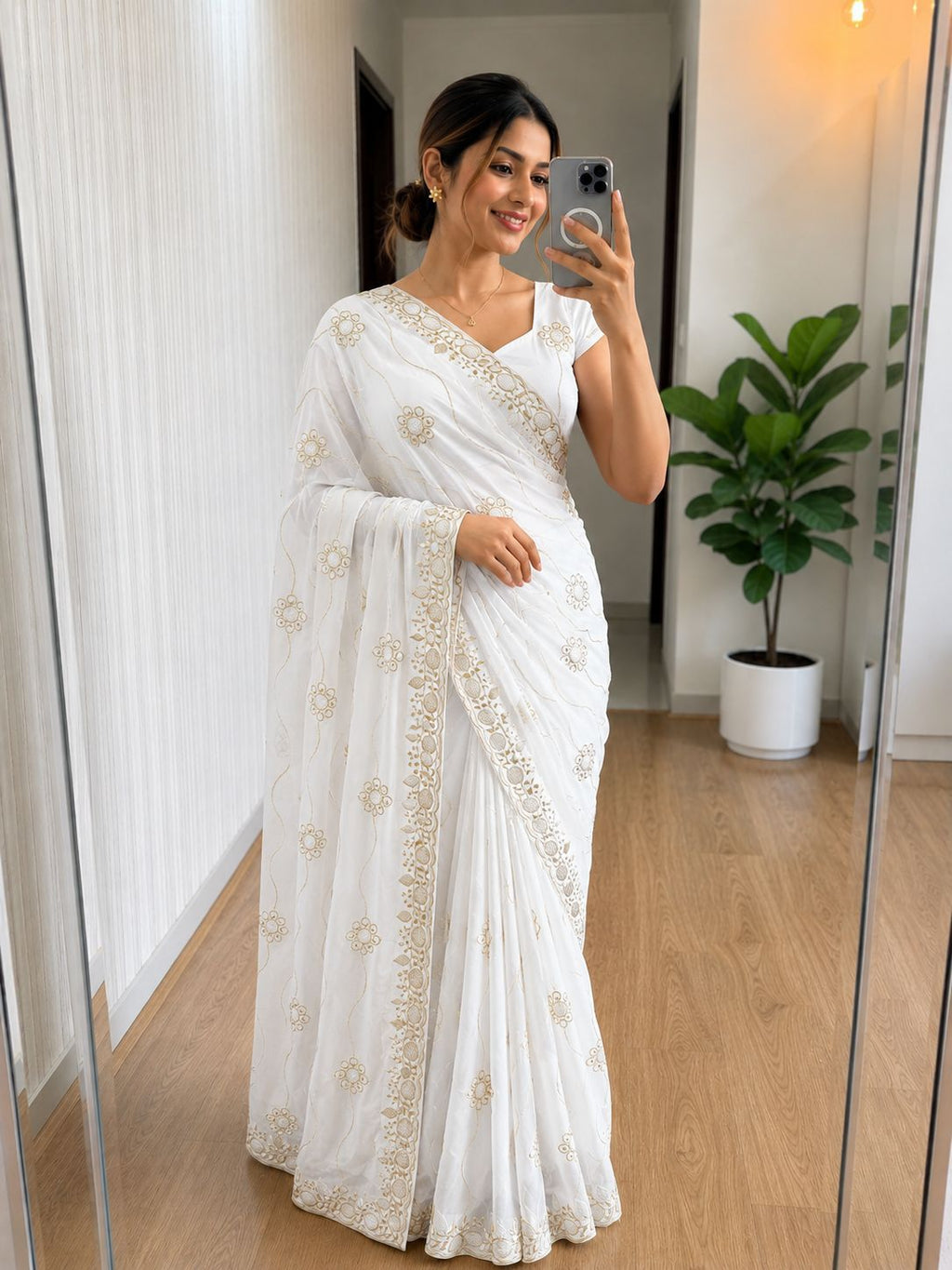 Fancy Space Silk Saree