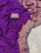 Pure Khaddi Georgette Designer Wedding Saree