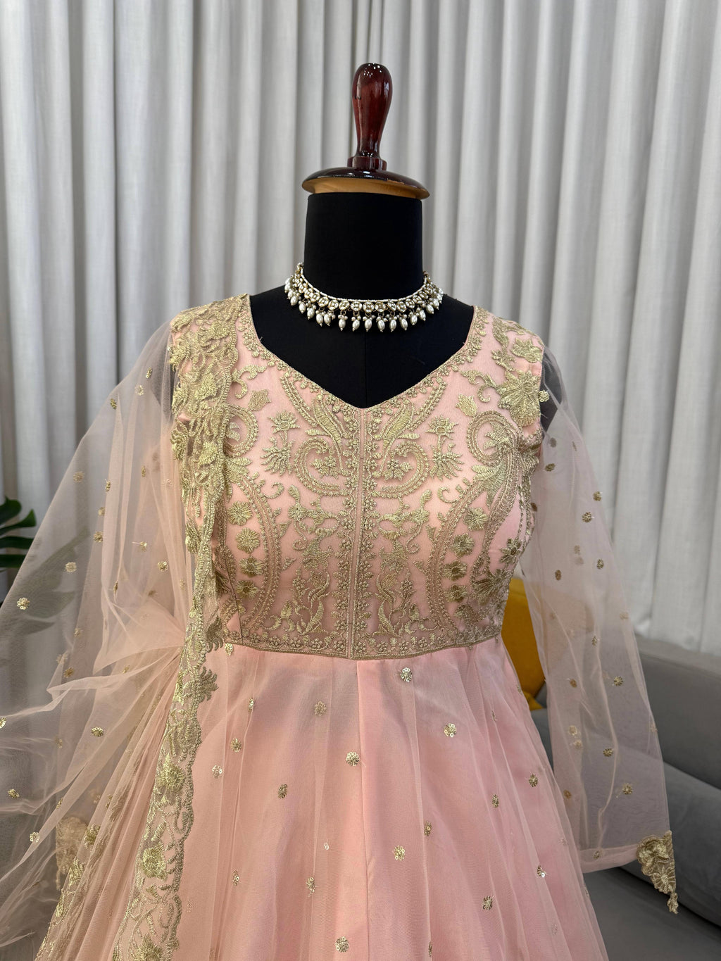 Fox Georgette Wedding Gown