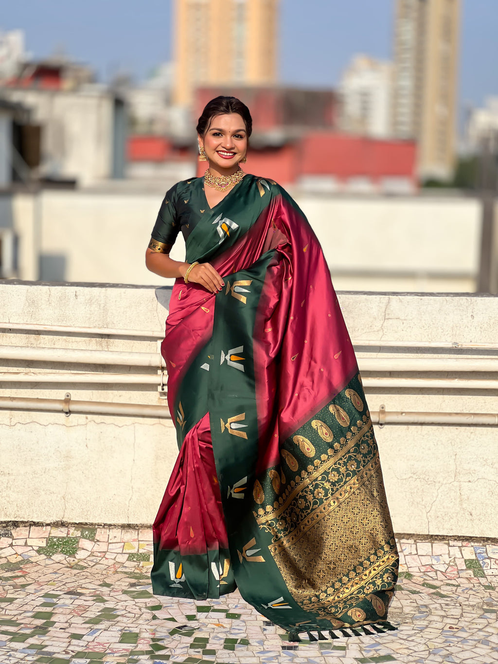 SOFT SILK SOUTH SAREE❤️