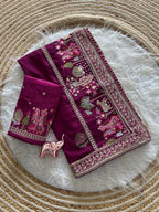 Very Soft nd Elegant Rich look vichitra silk saree