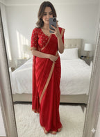Viscose Georgette Saree