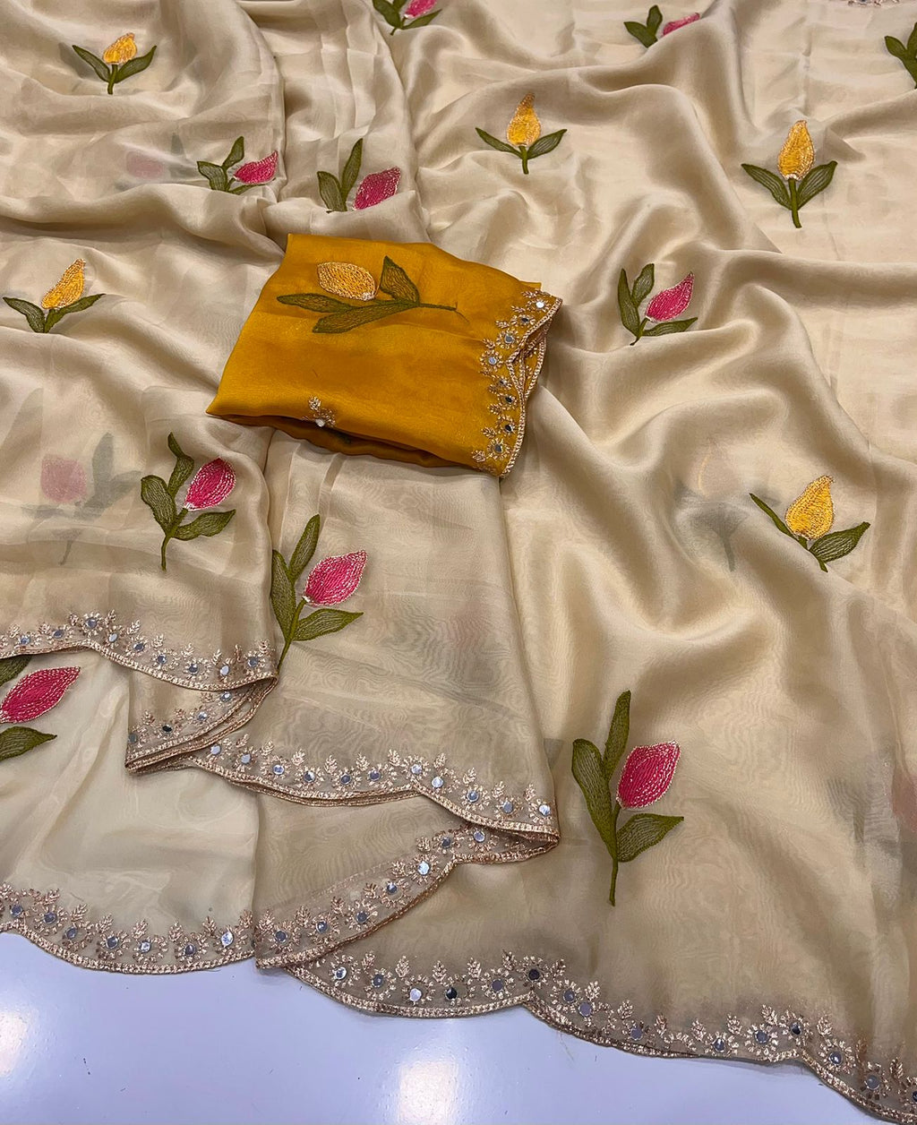 Soft Rangoli Silk Saree