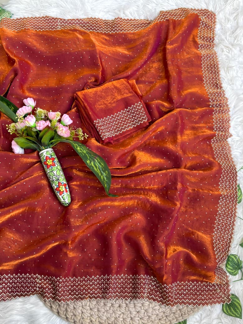 Very Soft 2 Ton Fendy Saree